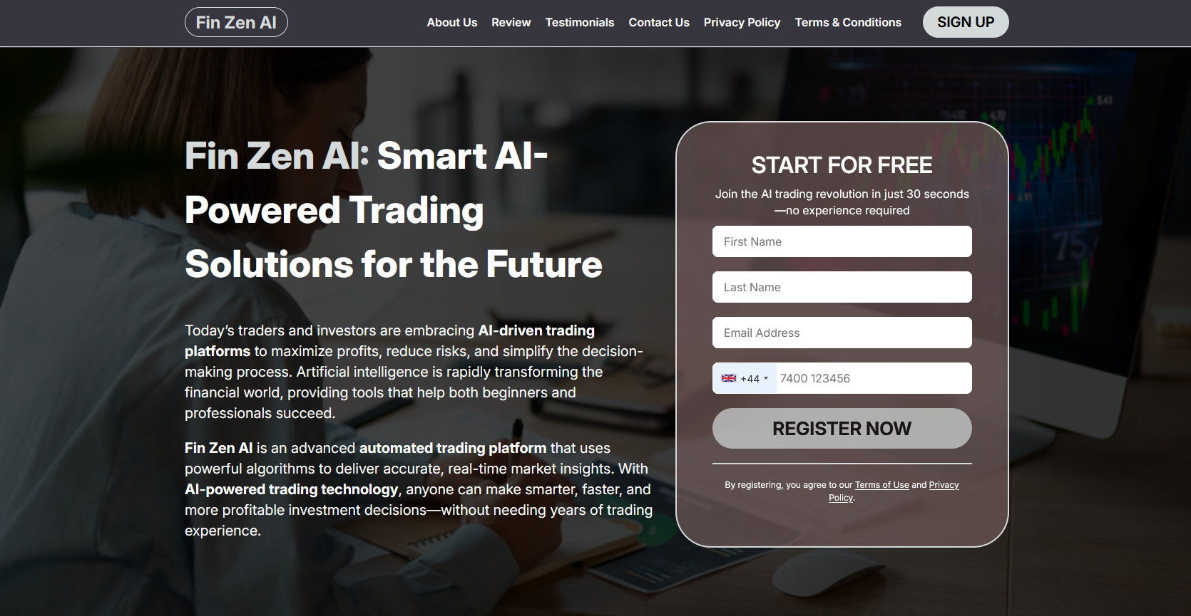 Fin Zen AI Platform Screenshot